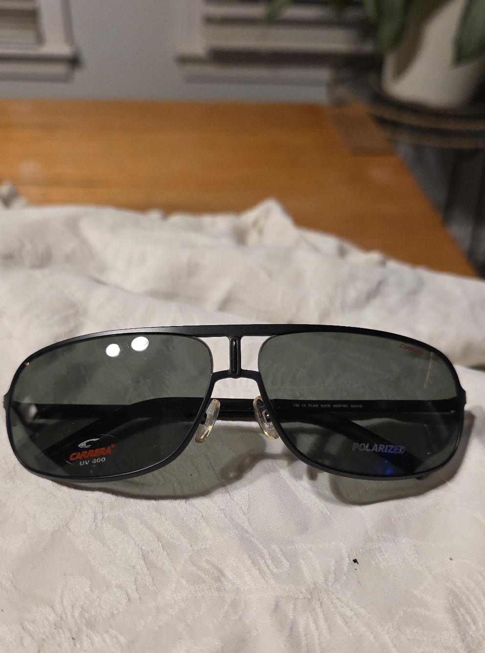 Carrera Men's Polarized Aviator Sunglasses in Black